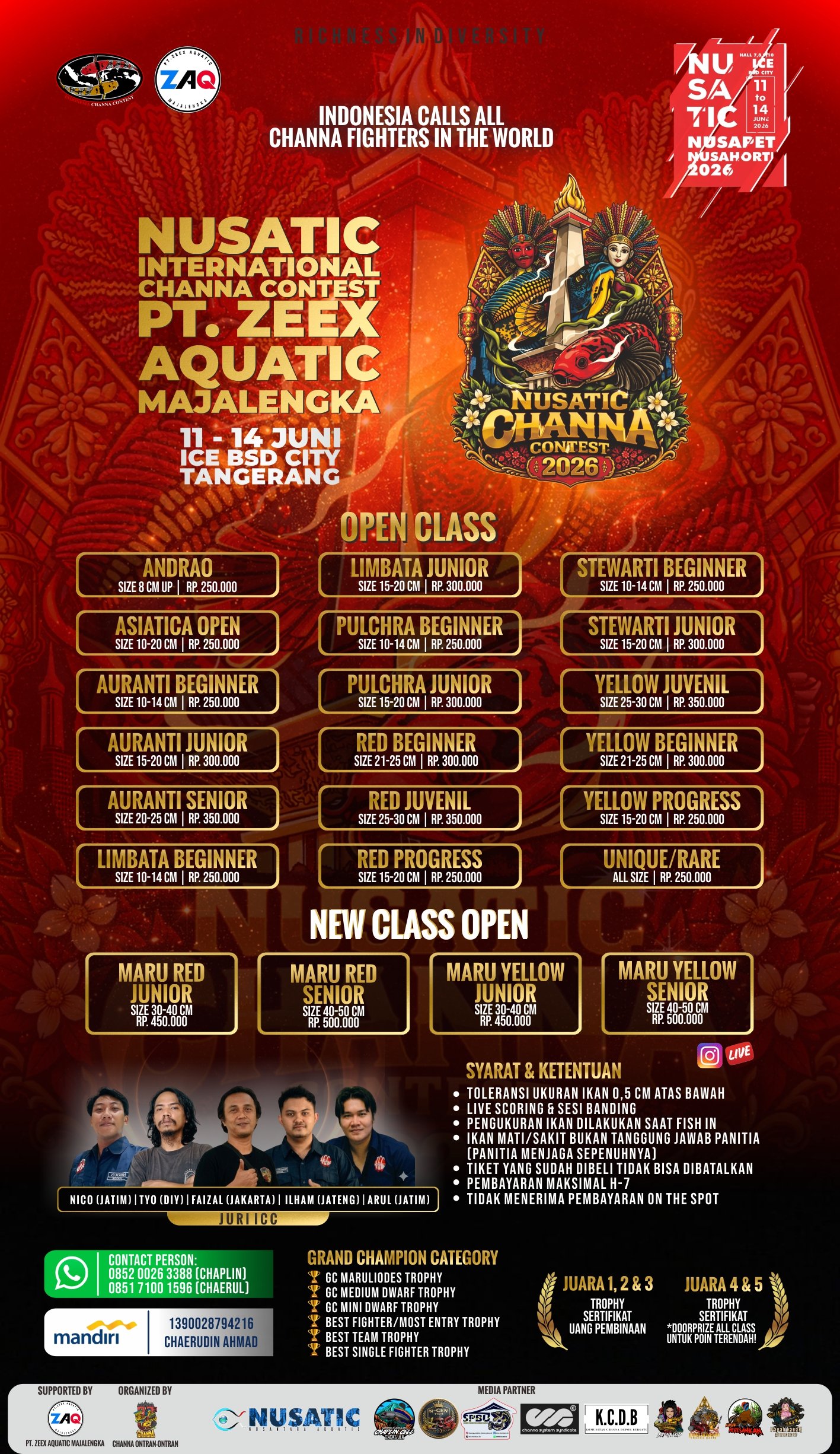 Nusatic International Channa Contest 2026